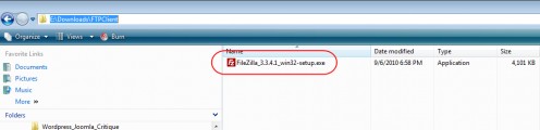 Diagram 4. Double click the .exe file to install.