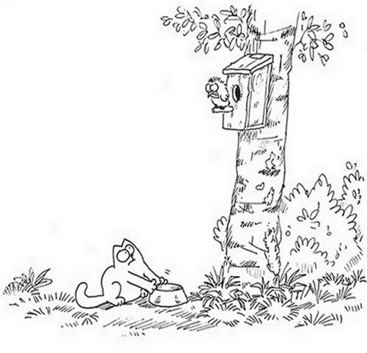 Cats Antics Free-Kids Coloring Pages Colouring Pictures to Print