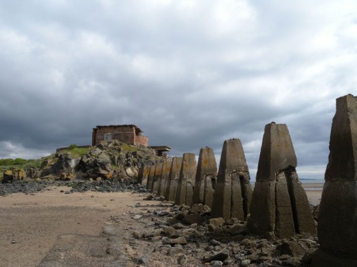Cramond Island was amazing.  There were artifacts dating back to 142AD, a Roman Settlement. Early Christianity made a foothold on this island...then