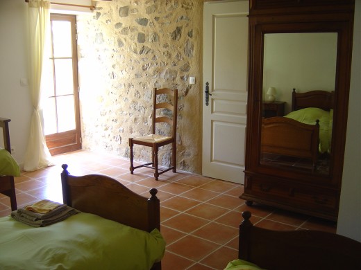 Gite: Bedroom 3 with three single beds