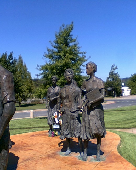 Testament, the sculpture honoring The Little Rock Nine
