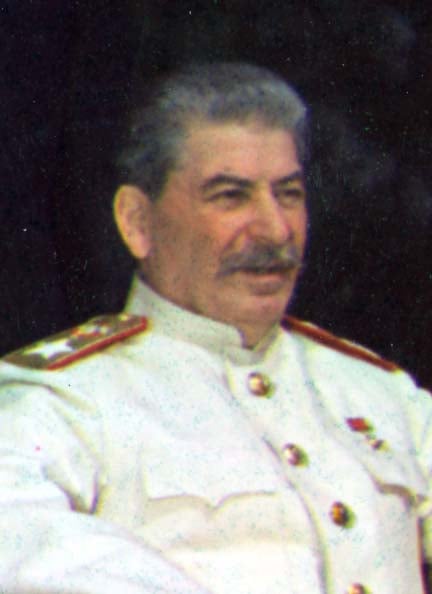 Marshal Stalin. Photographed after "A good meal".