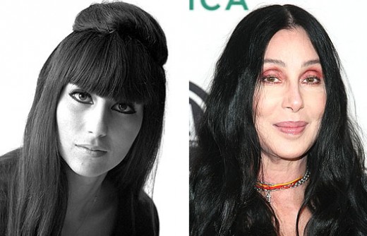 Cher in the 60s vs Cher today.