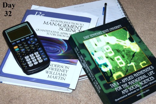 After work I decided that since my wife was still at work, I'd bite the bullet and try to take a chunk out of my upcoming homework assignments.  Not fun at all, yet I like having it out of the way so I don't have to worry about it during the weekend.
