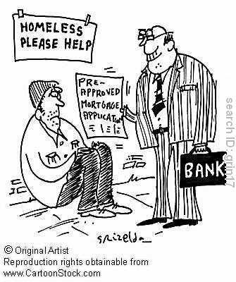 Unfortunately, there is more truth to this cartoon than many would like to think. We have encountered such an individual lending at 75 percent on a monthly rotation and this works out to 900 % per year.