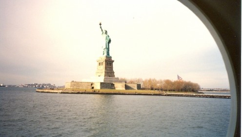 The Statue of Liberty, New York. 