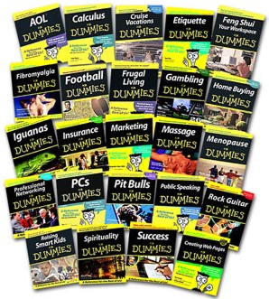 For Dummies How to help books.      Image source - http://www.dummies.com