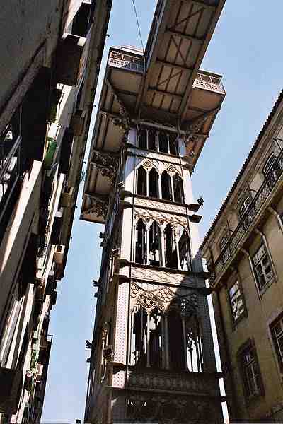 The Santa Justa Elevator Source: Wikipedia Commons