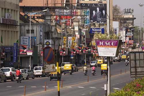 A view of MG ROAD