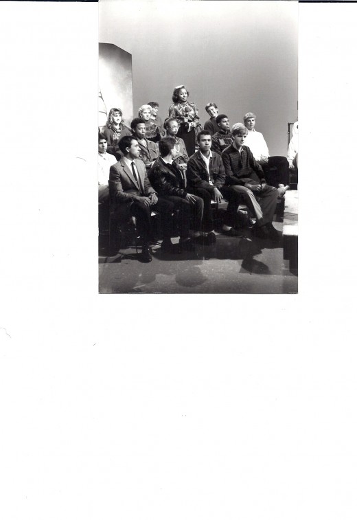 Back in the late 1980's when I first started really Hosting Differen Drummers regularly.  The photo was taken in black and white.  We did have color back then. LOL
