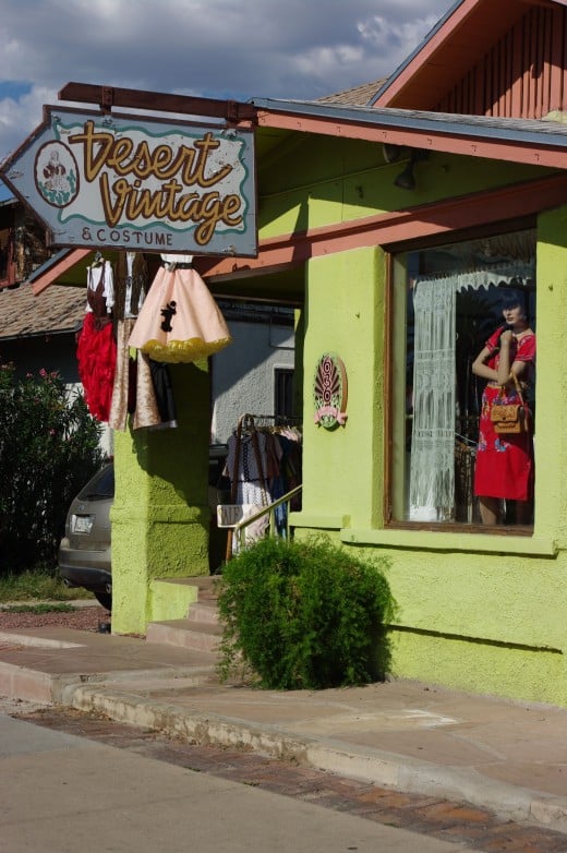 Vintage clothes in a vintage home