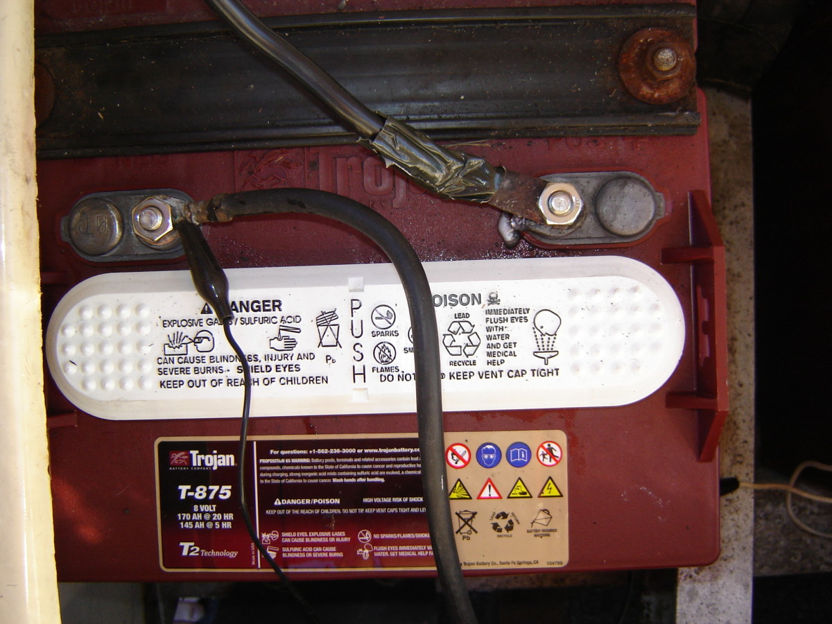How to Repair a Broken Battery Terminal Post on an Electric Golf Cart 