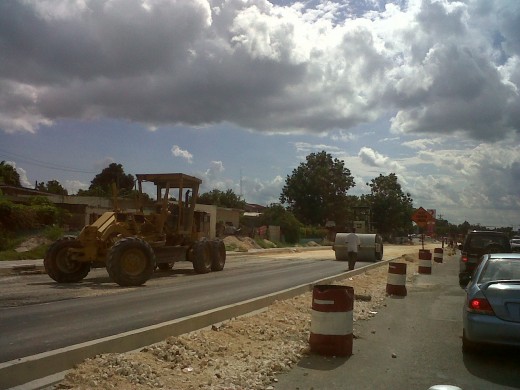 The rest of Washington Boulevard is being converted into a dual carriageway.