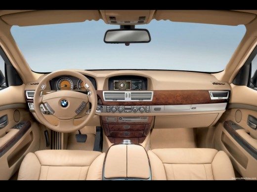 The stunning interior of the 750 series.