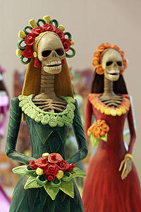 Just a small exsample of the colorful decorations for The Day of The Dead!