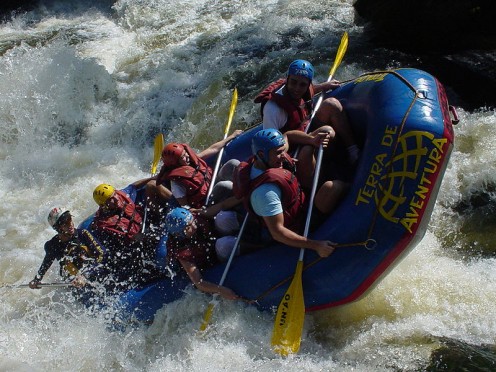 River rafting in Brazil