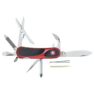 Wenger 16811 Swiss Army Knife Evogrip 16 Ergonomic Design Non-Slip Handles 2.5-Inch Blade Stainless Steel    