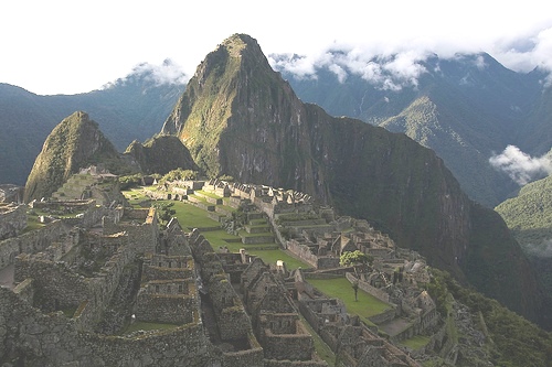 Machu Picchu at the evening