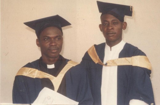Fr. Ken With  Fr Cyril Nwokoro: The two are from the same Local Community.