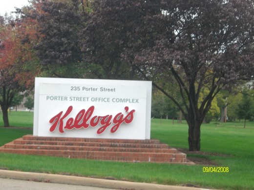 Kelloggs welcome sign
