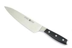 The Chefs Knife is the one you will use most often because it is best suited to chopping, slicing & dicing.  Learn to handle & care for this knife well because its your most important tool.
