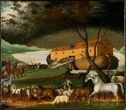 Noah's Ark before the Flood, by American artist, Edward Hicks (1780-1849).