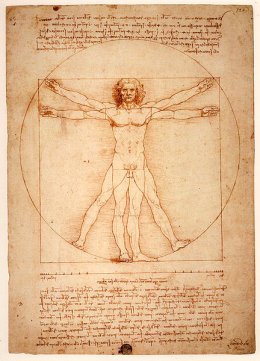 Da Vinci's "Vitruvian Man." Who were the sons of God of Noah's Flood story?