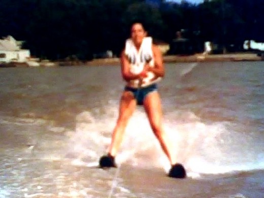 Here I am on Water Skis!