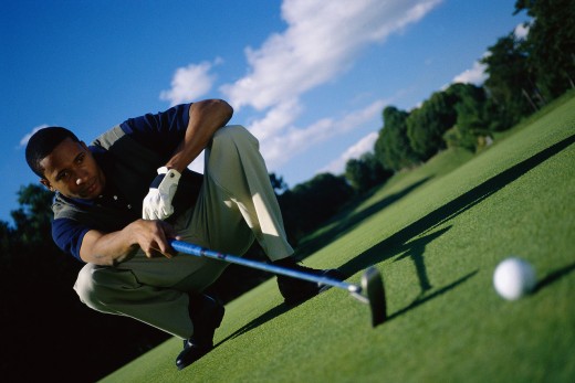 A game of golf can temporarily take your mind off your troubles.