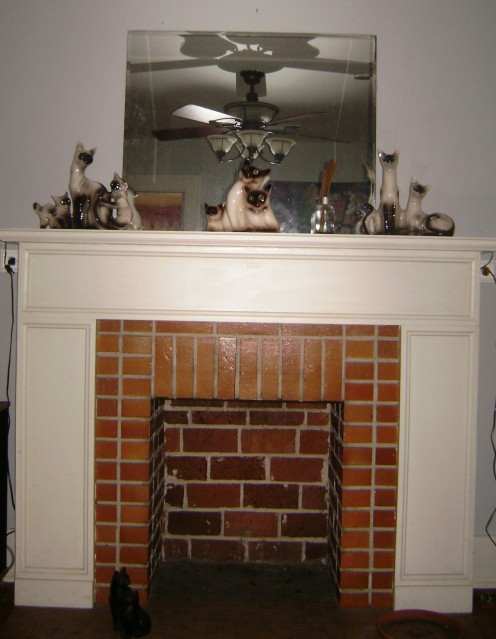 The fireplace isn't usable at this point. The fireplace isn't usable at this point.