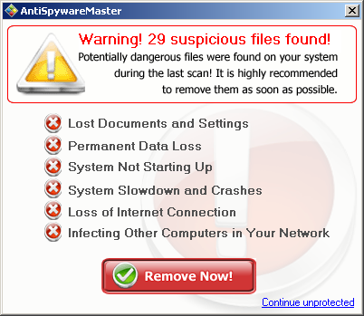 Antispyware Master Fake Alert