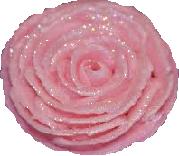 Sugar or icing roses are more-than-lovely with the sparkle of edible glitter.