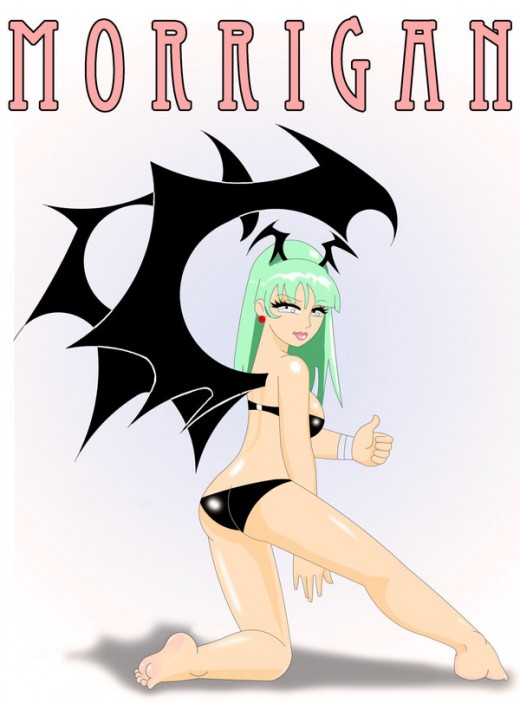 Morrigan from Darkstalkers Fanart  She has some indescribable sexiness.  I give it up to Capcom character producers for giving us this erotic succubus.  