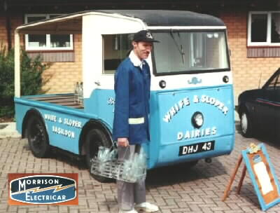Traditional British Battery-Powered Milk Float
