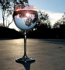 1st glass of wine