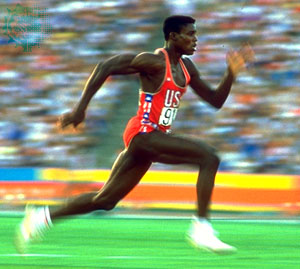 Carl Lewis Sprinting