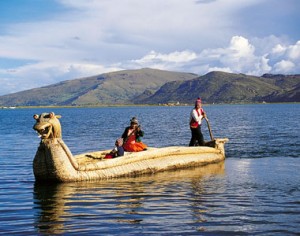The Inca are noted for their reed boats in which they ply Lake Titicaca.