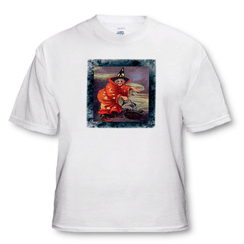 Commercial quality high resolution heat transfer garment. 5.6-ounce, 50-50 cotton-poly; taped shoulder to shoulder, coverseamed ribbed collar, double-needle sleeve and bottom hem.   Personalized message digitally added. Priced at $14.95.