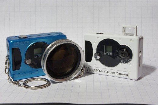 My two mini digital cameras.