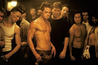 Brad Pitt is Tyler Durden in Fight Club