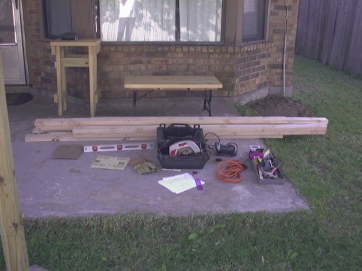 Tools and materials.