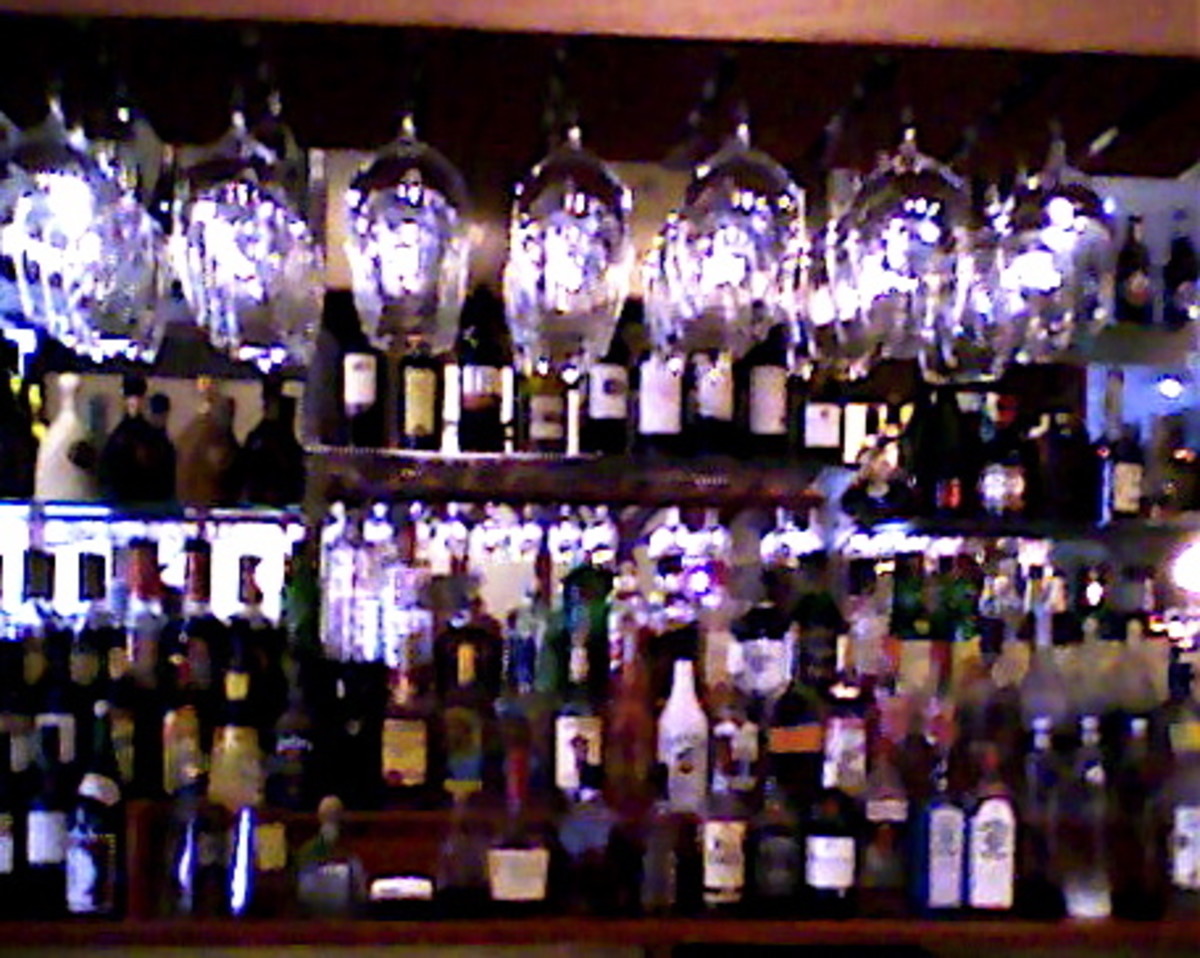 The bar at Lavender Asian Bistro.