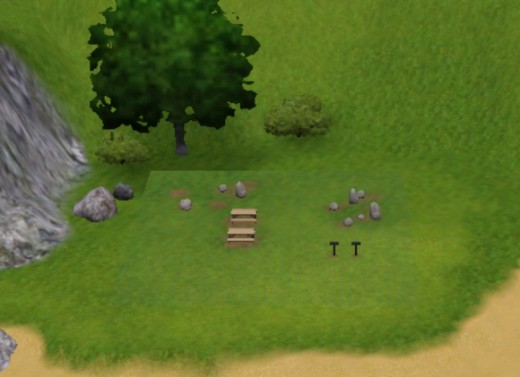 Landlubber Bank, a small and unassuming public picnic spot. 