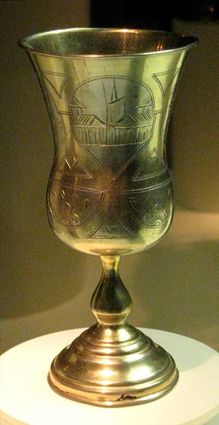 A glass of wine for a Kiddush