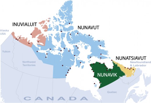 In Canada, the Inuit were distributed as shown and many still live here and cling to the old ways that have proven themselves for tens of thousands of years. Hence their tenacity.