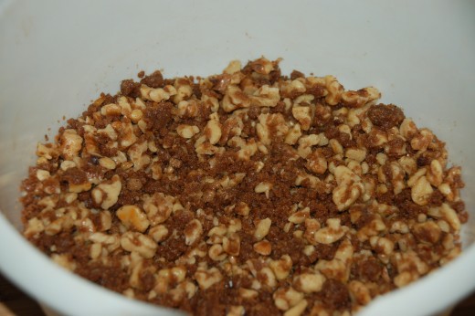  Streusel mixed and ready to use.
