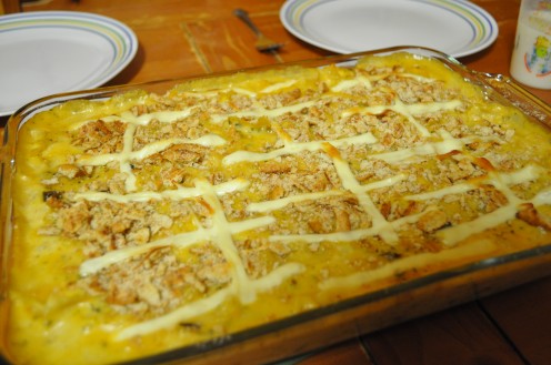 When push comes to shove and grocery shopping is a must, it takes a little work, but with a few ingrediants thrown together, you could have Something in the Oven as well!