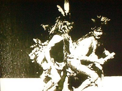 Here is an old photo of a couple of Spirit Dancers. These dancers were anticipating the arrival of paradise as understood by the First Nations.