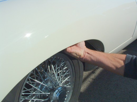 Check the inside of wheel arches for any signs of rust