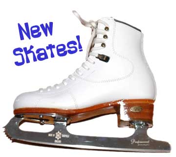 Every figure skater is thrilled to get her first pair of new white skates.